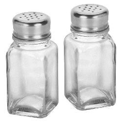 Empty Salt and Pepper Set