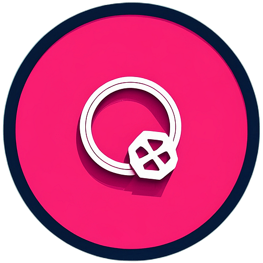 Games - Strategy, Minimalist App Icon - Circle Icon Bevel Border