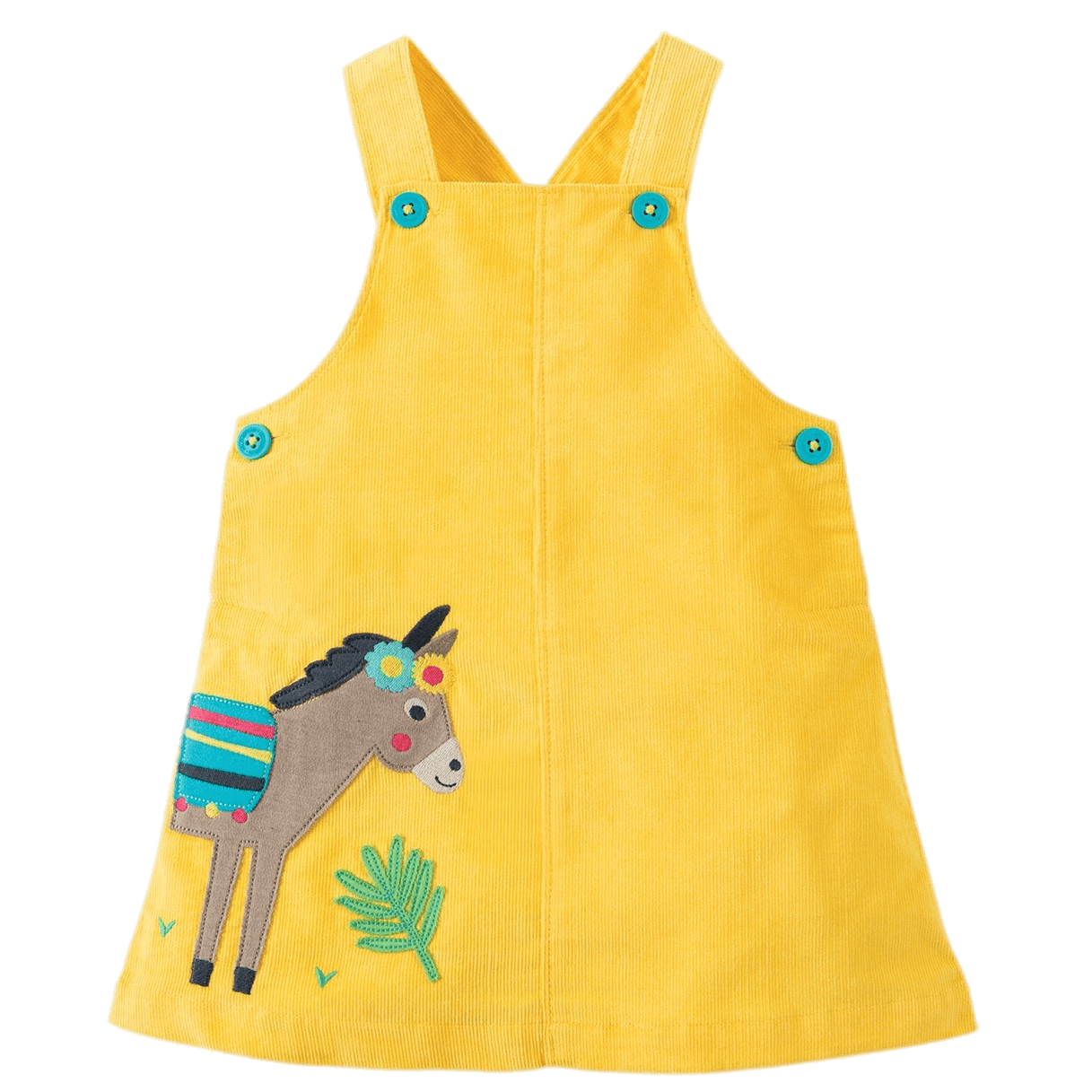 Yellow Pinafore Dress