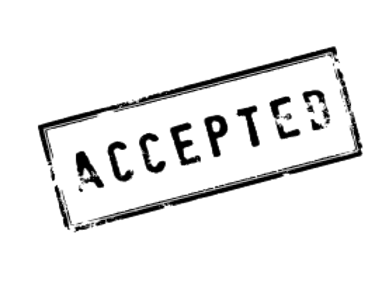 Accepted Stamp on Document