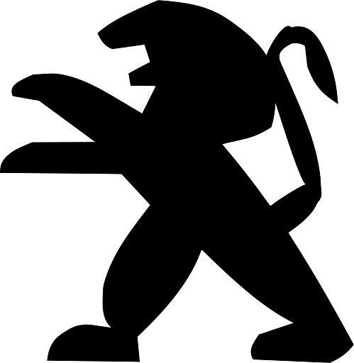 Abstract Image of Standing Lion