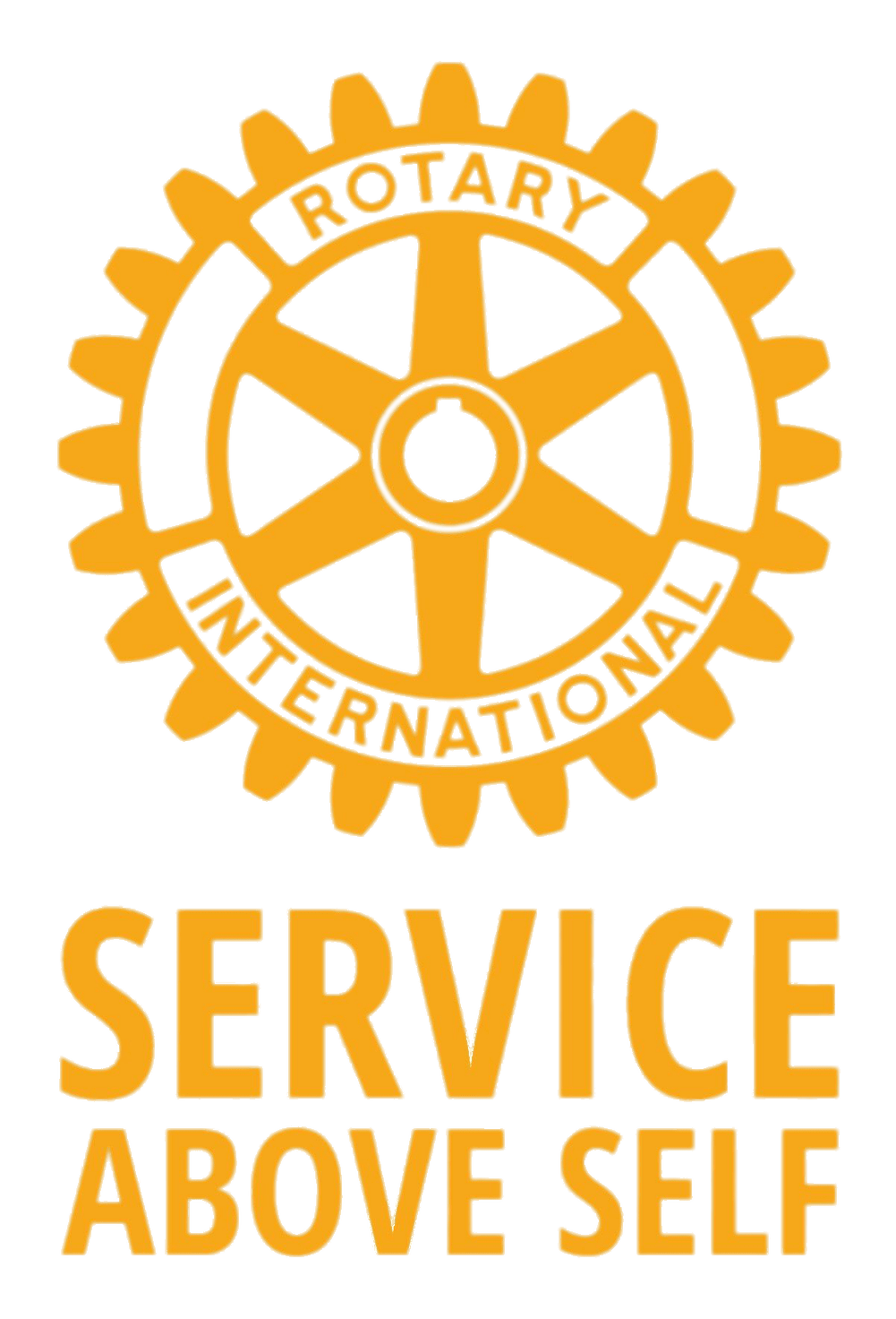 Rotary logo and slogan