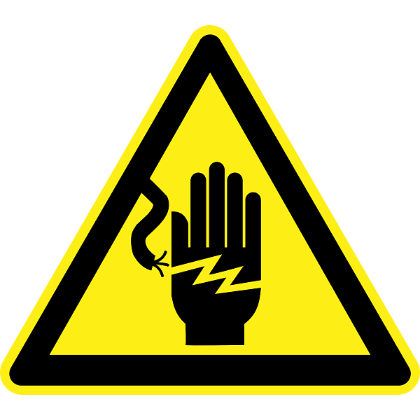 Open Line Wires Hazard Warning Sign