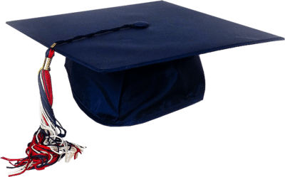 Blue Graduation Cap