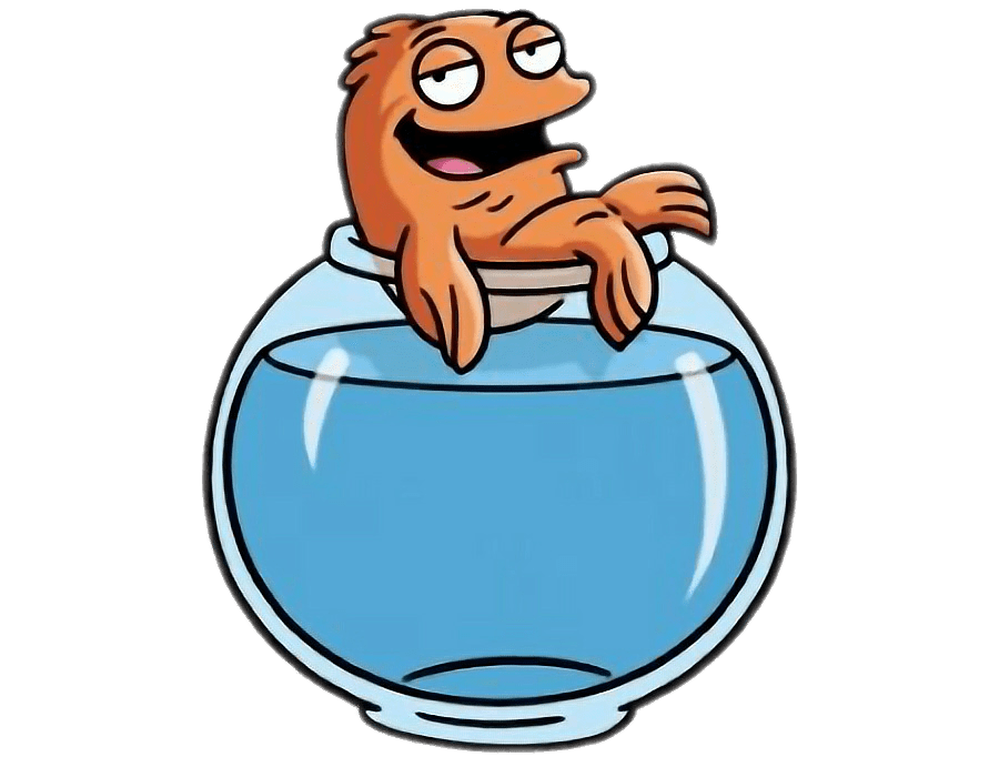 American Dad! Character Klaus the Fish on Top Of Bowl