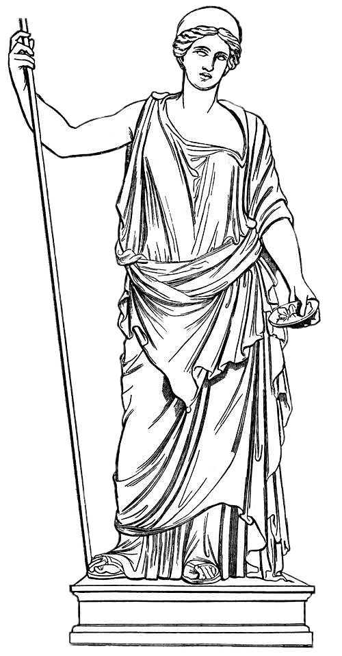 Goddess Hestia Illustration