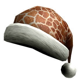 Roblox Santa Hat with Giraffe print