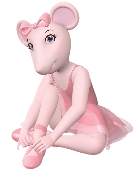 Angelina Lacing Up Her Ballet Shoes