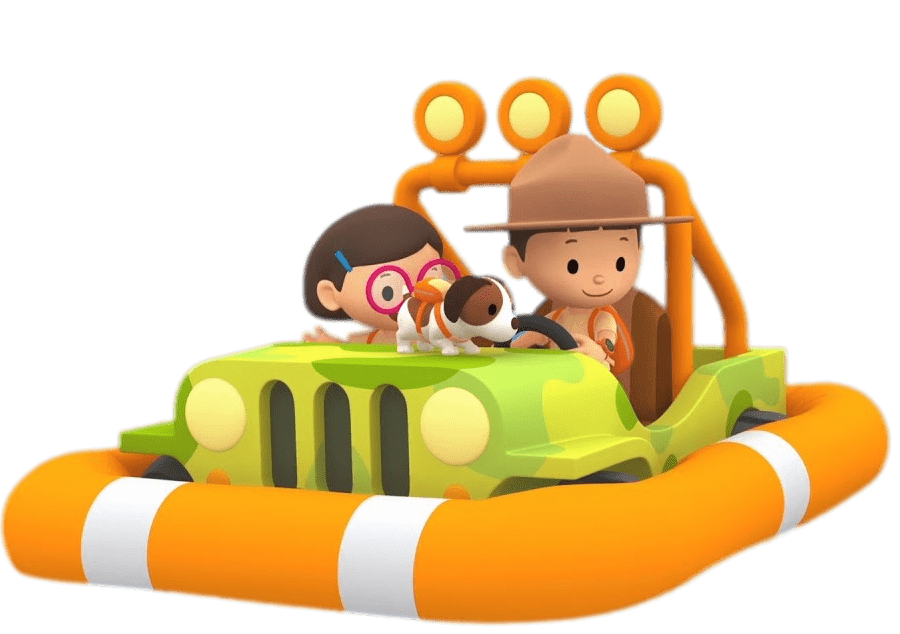 Leo the Wildlife Ranger on His Floating Jeep