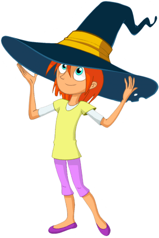 Bat Pat Character Rebecca Wearing Huge Hat