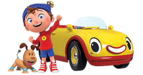Noddy With His Dog and Car