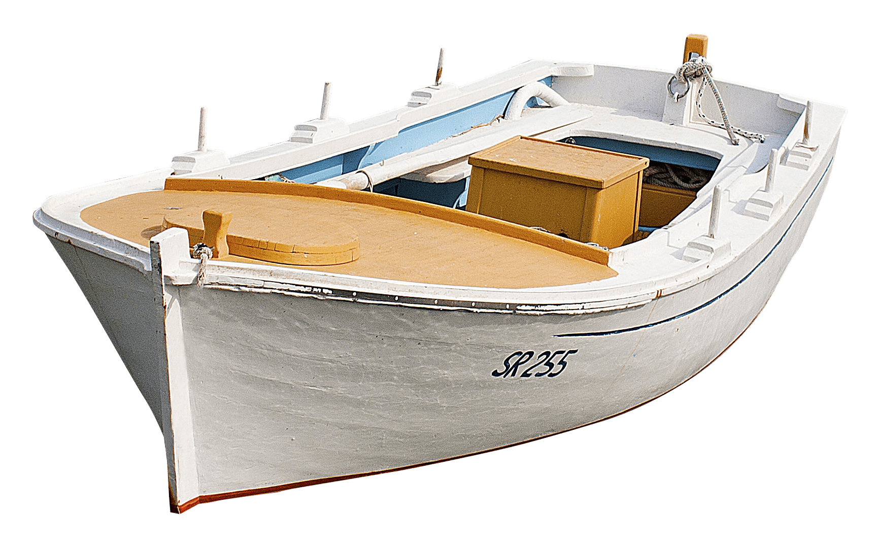 White Wooden Boat