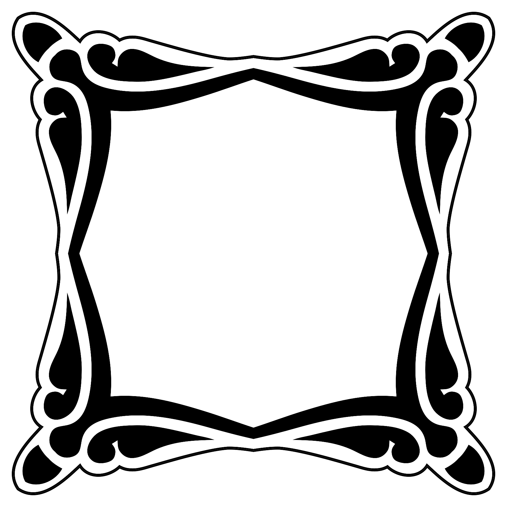 Frame with Decorated Corners