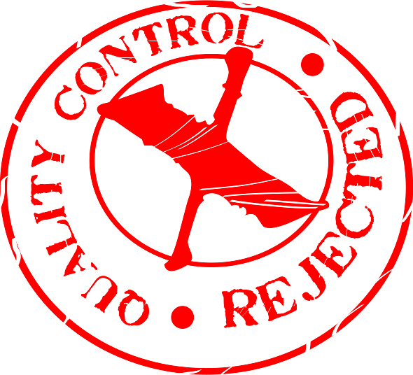 Quality Control Rejected Stamp