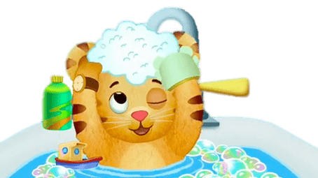 Daniel Tiger Taking A Bath