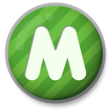 Letter M Green Roundlet