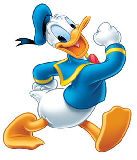 Donald Duck Walking