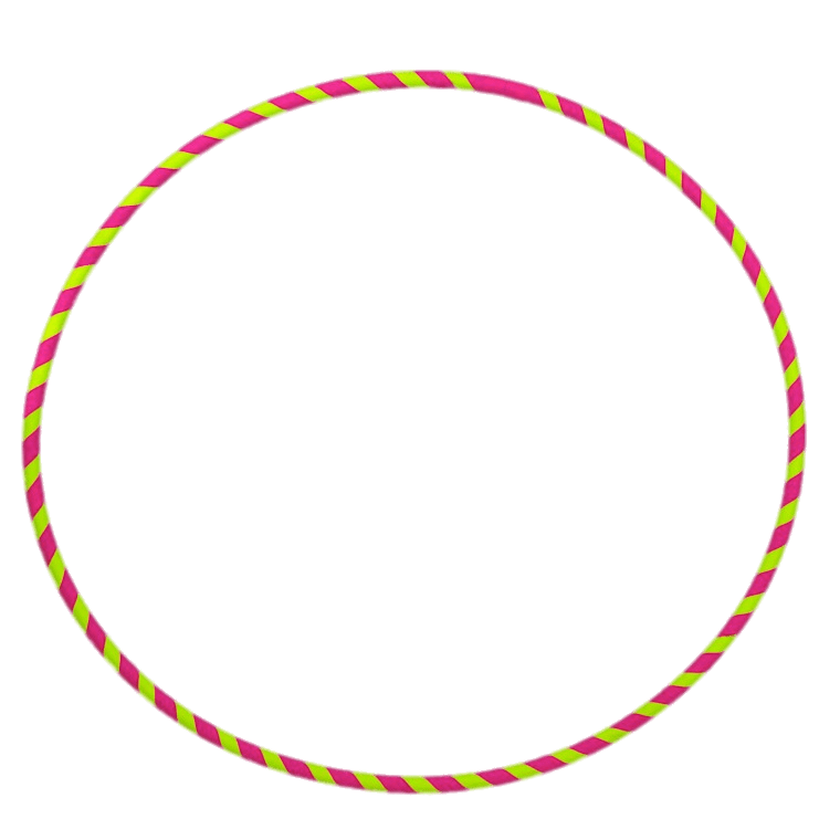 Pink and Yellow Hula Hoop