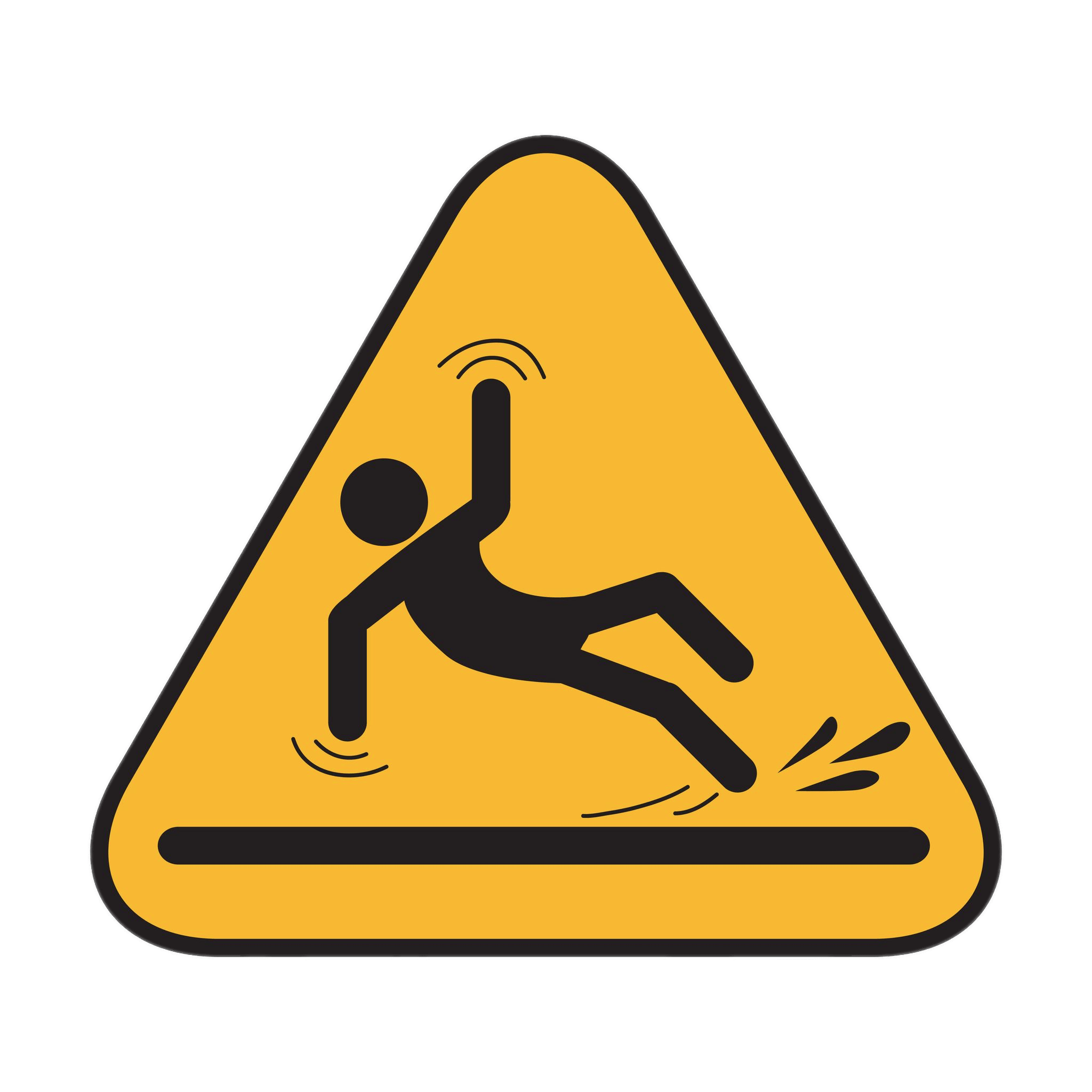 Slip and Fall Hazard Sign