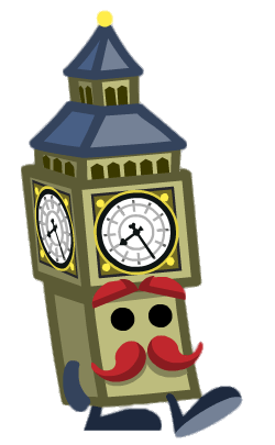 Mini Ben the Teeny TicTock Walking To the Right