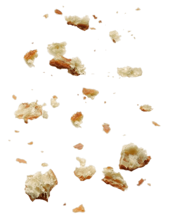 Large Number Of Bread Crumbs