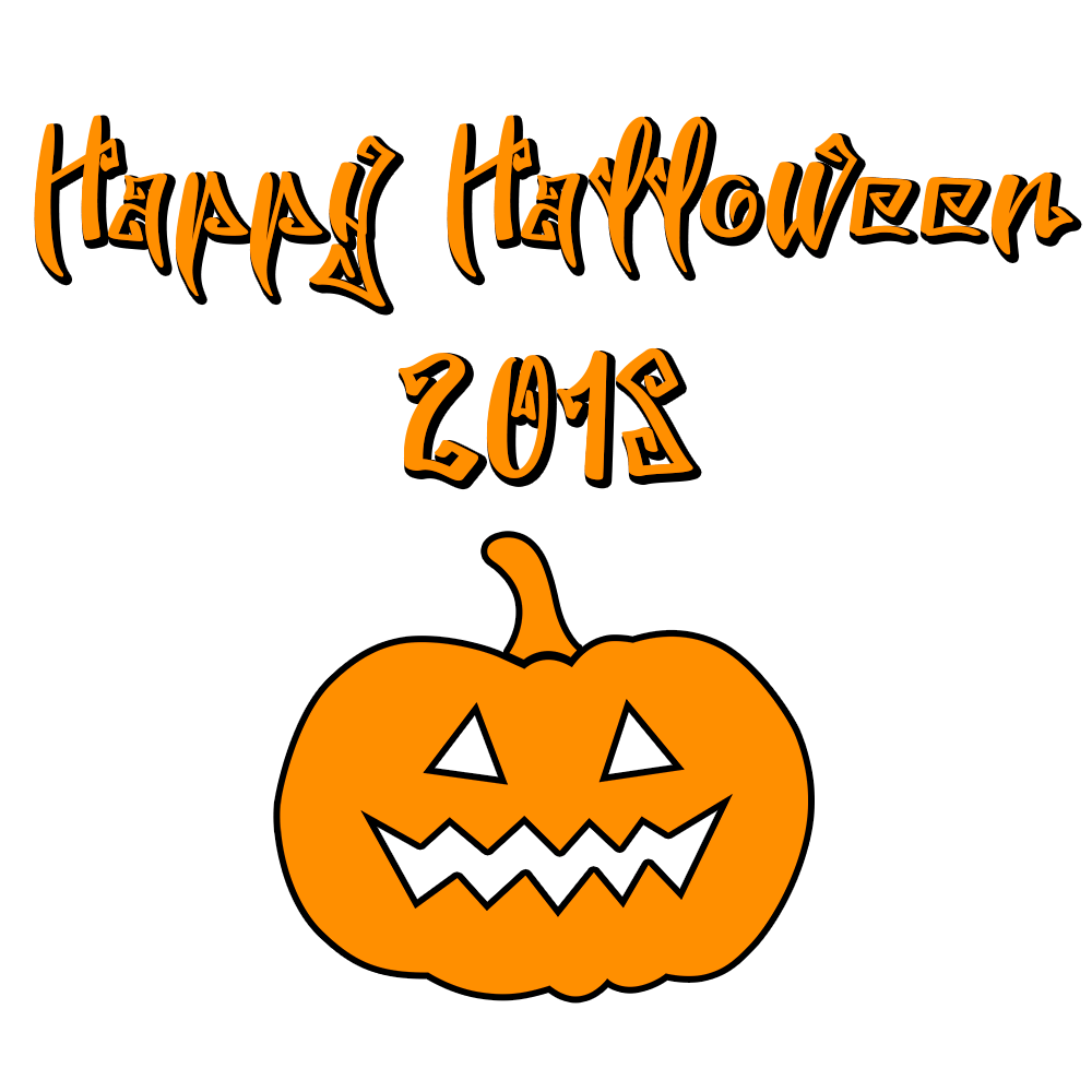 Happy Halloween 2018 Scary Font Pumpkin