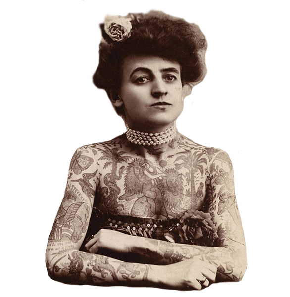 Circus Sideshow Tattoo Lady