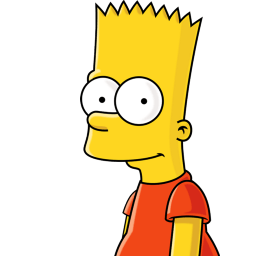 Bart Simpson Looking