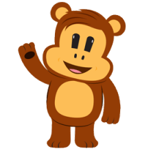 Julius Jr Character Worry Bear Waving