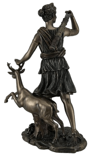 Artemis Goddess of Hunting back view