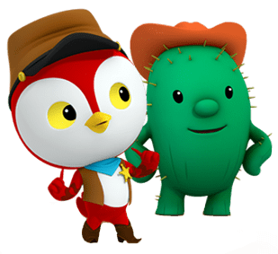 Deputy Peck and Tobias P. Cactus