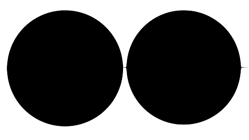 Two Perfect Black Circles