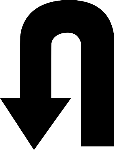 Traffic Arrow Circulation Turn Back