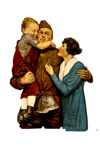 Soldier Reunited With Wife And Child