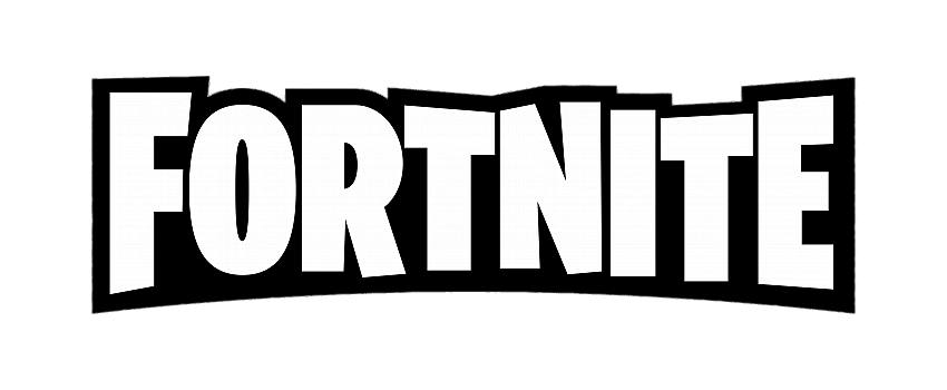 Fortnite black logo banner