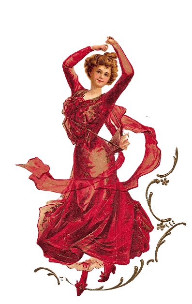 Vintage Art Nouveau Dancer