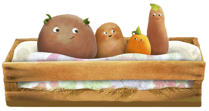 Small Potatoes In A Basket