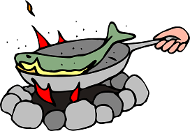 Fish on the Campfire