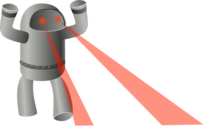 Robot Shooting Beams