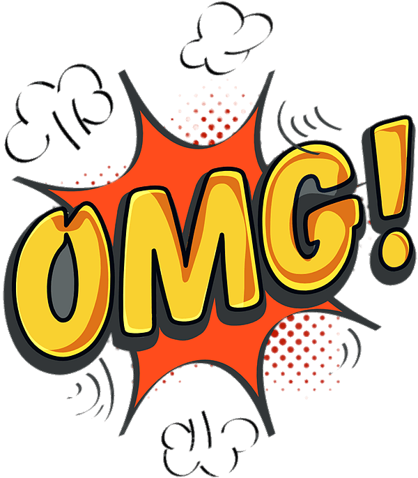 OMG! Red Speech Bubble