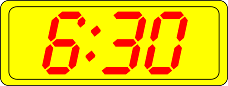 Digital Clock 6:30