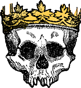 Skull with Golden Crown