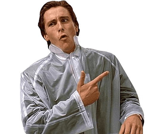 Christian Bale Patrick Bateman Meme