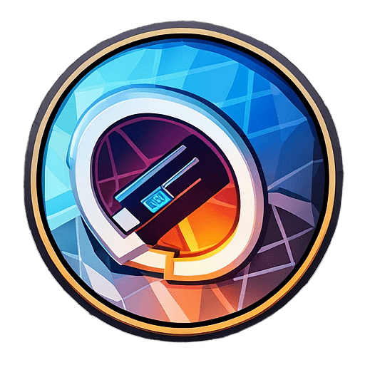 Digital Wallets & Payments, Minimalist App Icon - Circle Icon Bevel Border