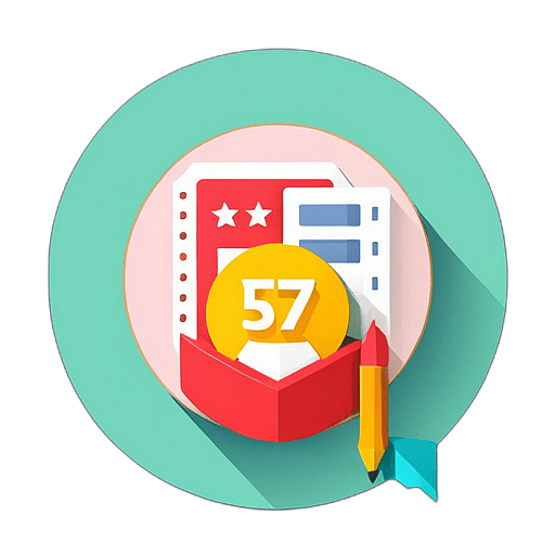 Event Tickets & Booking, Minimalist App Icon - Circle Icon Bevel Border