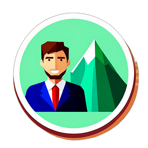 Charity & Volunteering, Minimalist App Icon - Circle Icon Bevel Border