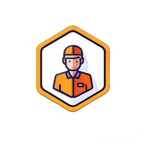 Pest Control Service, Minimalist App Icon - Circle Icon Bevel Border