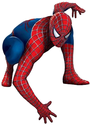 Spiderman Kneeling