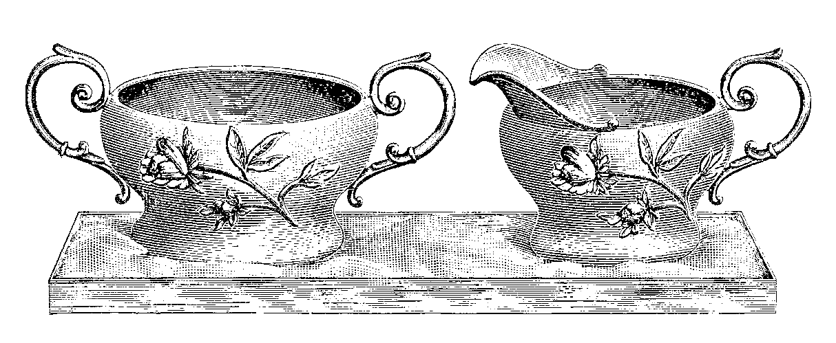 Sugar Bowl and Creamer