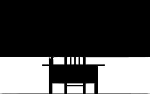 Teacher's Desk and Blackboard